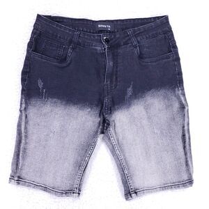 Collection Jean Shorts Denim Cotton Mens SZ 32 Black Straight VTG Baggy 90s Y2K